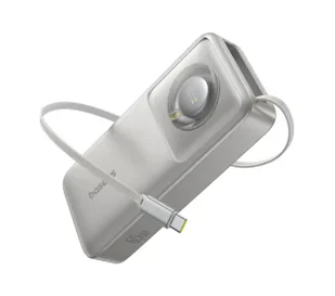 Baseus Free2Pull 20000mAh 65W Wbudowany kabel Szary - Powerbanki - miniaturka - grafika 1
