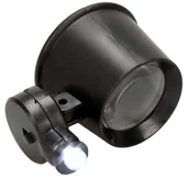 Mikroskopy i lupy - Lupa zegarmistrzowska 10x z oświetleniem LED do precyzyjnej pracy - miniaturka - grafika 1