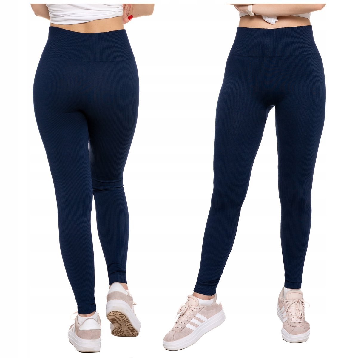 Legginsy Wysoki Stan Kryjące Getry Klasyczne Miękkie Wygodne MORAJ L/XL