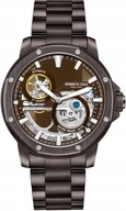Zegarki męskie - Zegarek męski KENNETH COLE KCWGL0033704 brązowy klasyczny skeleton - miniaturka - grafika 1
