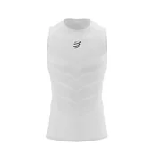 Bielizna sportowa męska - COMPRESSPORT Koszulka termoaktywna męska ON/OFF TANK TOP white - miniaturka - grafika 1