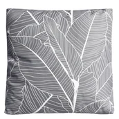 Poduszki ogrodowe - Sun Garden Poduszka ogrodowa dekoracyjna Verena 45x45 cm szara w liście - miniaturka - grafika 1