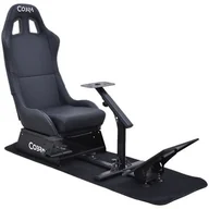 Fotele gamingowe - Kokpit COBRA Prestige SIMR21BK Czarny - miniaturka - grafika 1