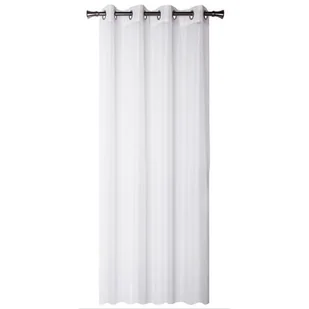 Firana z kółkami LUSTER 140 x 260 cm biała - Firany - miniaturka - grafika 1