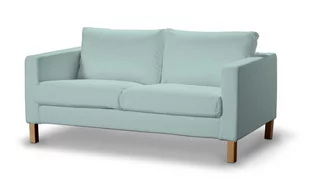 Dekoria pl pl Pokrowiec na sofę Karlstad 2-osobową nierozkładaną krótki pastelowy błękit 165 x 89 x 64 cm Cotton Panama 617-702-10 - Pokrowce na meble - miniaturka - grafika 1