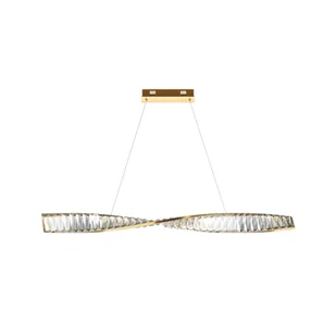 Ledowa lampa wisząca, złota wstążka P097PL-L28BS3K z serii KRONE - Lampy sufitowe - miniaturka - grafika 1