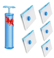 Pokrowce na ubrania - Zestaw 5 szt worki na ubrania organizer próżniowy wodoodporny do szafy 40 x 60 cm - miniaturka - grafika 1