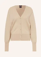 Swetry damskie - Boss Kardigan Fuvrona Z Kaszmiru beige - miniaturka - grafika 1