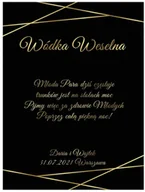 Wesele i ślub - Etykiety personalizowane na butelkę z Wódką Weselną - 9 szt. - miniaturka - grafika 1