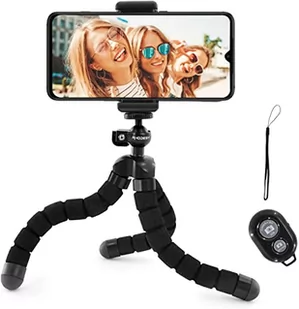 iRhodesy Ośmiornica uchwyt statywu z pilotem Bluetooth do aparatu, każdy smartfon z klipsem E221 - Akcesoria do statywów - miniaturka - grafika 1