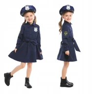 Stroje karnawałowe - Strój Policjantki Dla Dziewczynki Kostium Dla Dzieci Karnawał Halloween S - miniaturka - grafika 1