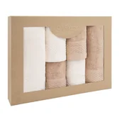 Ręczniki - Zestaw 6 ręczników Solano Krem + Cappuccino Darymex - miniaturka - grafika 1