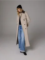 Czapki damskie - Reserved - Wełniana czapka z dodatkiem kaszmiru - czarny - miniaturka - grafika 1