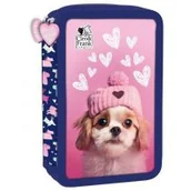 Piórniki - Derform Piórnik 2-komorowy z wyposażeniem Cleo i Frank PWDCF42 - miniaturka - grafika 1