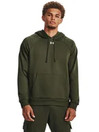 Bluzy męskie - Under Armour Bluza "Rival" w kolorze khaki - miniaturka - grafika 1