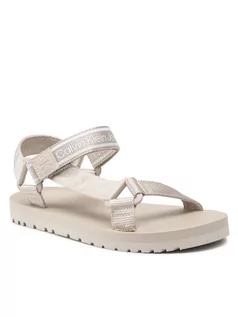 Klapki i japonki męskie - Calvin Klein Jeans Sandały Prefresato Sandal 1 YM0YM00352 Beżowy - grafika 1