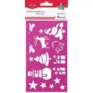 Zabawki kreatywne - Titanum Szablon plastikowy 105 x180mm mix wzorów - miniaturka - grafika 1