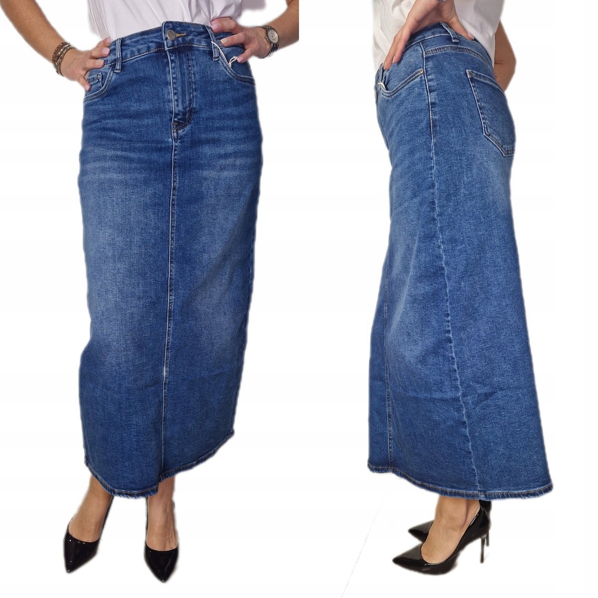 Spódnica jeansowa damska granatowa rozmiar 38