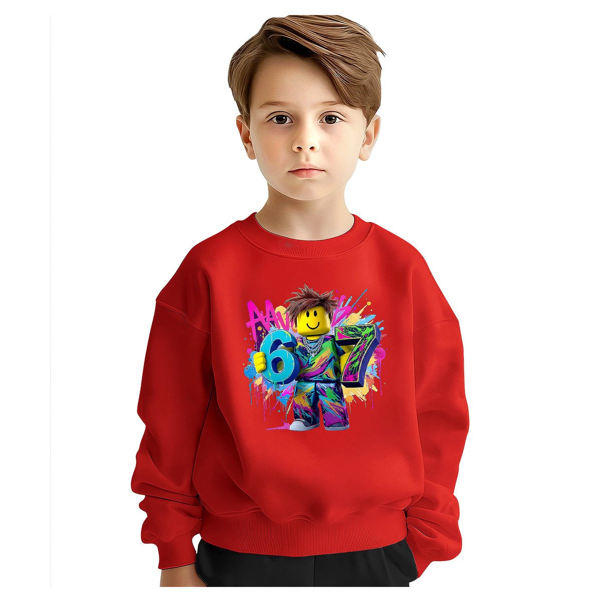 BLUZA DZIECIĘCA 67 SIX SEVEN VIRAL ROBLOX 122-128 DLA CHŁOPCA DZIEWCZYNKI