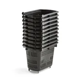 Artykuły do ekspozycji w sklepie - Koszyk na zakupy, 55 L, czarny, 10 szt. - miniaturka - grafika 1