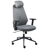 Fotele i krzesła biurowe - Beliani Krzesło biurowe ORYN Ciemnoszary - miniaturka - grafika 1