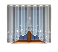 Firany - Biała żakardowa firanka z taśmą 242560 160 x 300cm  MONDOMI - miniaturka - grafika 1
