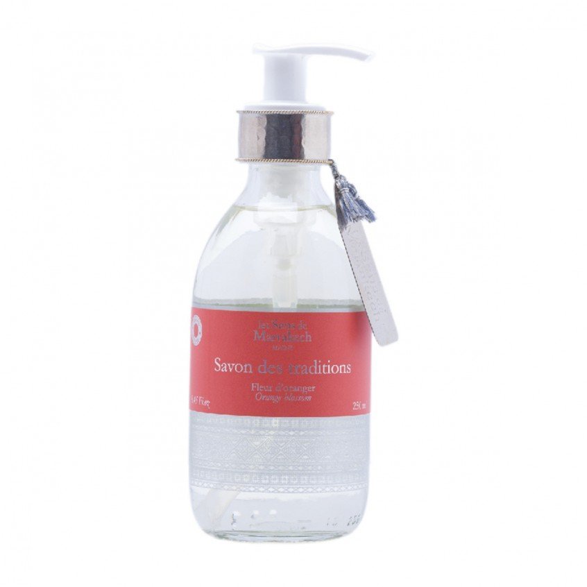 Les Sens de Marrakech Naturalne mydło w płynie Orange Blossom 250 ml