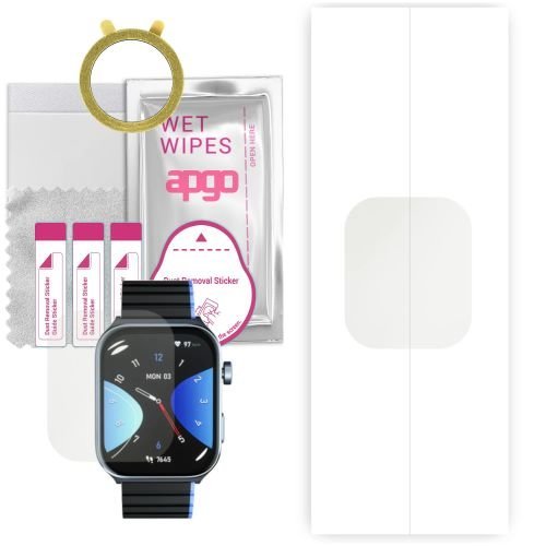 1x folia hydrożelowa MATOWA do Kieslect Ks2 - apgo Smartwatch Hydrogel MATTE Protection Ochrona na ekran smartwatcha