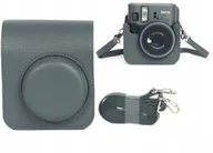 Torby fotograficzne i futerały - Futerał Etui Pokrowiec Case na Aparat do Aparatu Fujifilm Instax Mini 41 / Szary - miniaturka - grafika 1