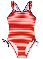 Stroje kąpielowe - Sanetta Dziewczęcy kostium kąpielowy, 440543, czerwony melanż, 176, czerwony (Melon Red), 176 cm - miniaturka - grafika 1