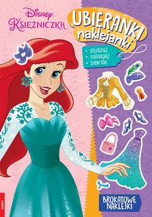 Książka dla dzieci Disney Księżniczka Ubieranki Naklejanki SDU-9110 - Książki edukacyjne - miniaturka - grafika 3