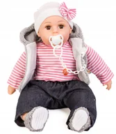 Lalki dla dziewczynek - Lalka Bobas Doris Mówi Śpiewa po polsku Smoczek - miniaturka - grafika 1
