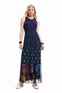 Desigual Sukienka damska, niebieski, M - Sukienki - miniaturka - grafika 1