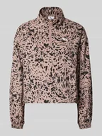 Kurtki i kamizelki sportowe damskie - Bluza o kroju relaxed fit z nadrukiem z logo - miniaturka - grafika 1