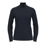 Koszulki i topy damskie - ODLO Women's CORVIGLIA Kinship Half-Zip Mid Layer Top, Dark Sapphire - Black - Stripes, L 542331 - miniaturka - grafika 1