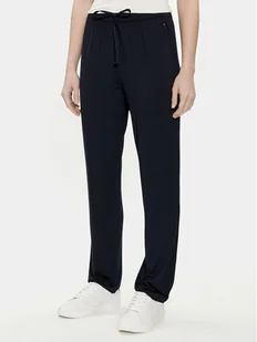 Tommy Hilfiger Spodnie dresowe UW0UW02842 Granatowy Regular Fit - Spodnie sportowe damskie - miniaturka - grafika 1