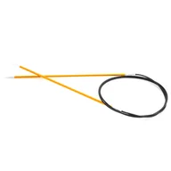 Pasmanteria - druty metalowe na żyłce 150 3,25 KNITPRO ZING - miniaturka - grafika 1