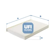 Filtry kabinowe - Filtr, wentylacja przestrzeni pasażerskiej UFI Filtry 53.391.00 - miniaturka - grafika 1