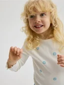 Bluzki dla niemowląt - Reserved - Wzorzysta koszulka - złamana biel - miniaturka - grafika 1