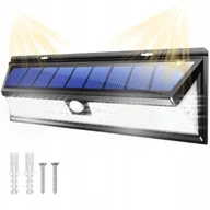 Lampy ogrodowe - LAMPA ULICZNA SOLARNA LED Z CZUJNIKIEM RUCHU I ZMIERZCHU 300 W - miniaturka - grafika 1
