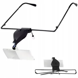 Lupa Okulary Zegarmistrzowska Led 3,5X Wymienne - Mikroskopy i lupy - miniaturka - grafika 1