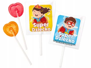 Lizaki dla dzieci dzień dziecka zestaw 50 szt. - Gumy do żucia, lizaki, dropsy - miniaturka - grafika 1