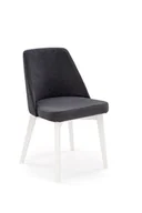 Krzesła - Flavio 1 krzesło tapicerowane tkanina do wyboru nogi białe - miniaturka - grafika 1