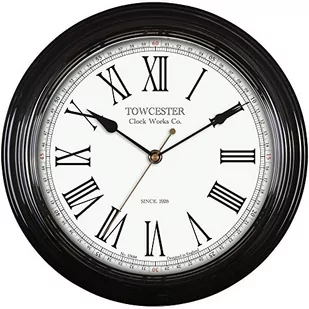 Towcester Clock Works Co. Acctim 26703 Redbourn zegar ścienny, czarny 26703 - Zegary - miniaturka - grafika 1
