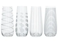Kieliszki - MIKASA Mikasa Cheers szklanki do martini, 290 ml, 4 sztuki, szkło kryształowe, srebrne, 230 ml, zestaw 4 sztuk - miniaturka - grafika 1