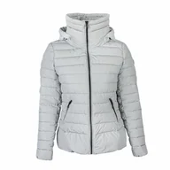Kurtki damskie - Kurtka zimowa damska z kapturem RIFUGIO szara r.L - miniaturka - grafika 1
