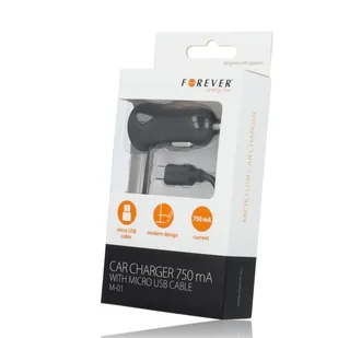 Forever Ładowarka Micro USB 750mA M01 Black T_0014814 T_0014814 - Ładowarki do telefonów - miniaturka - grafika 3