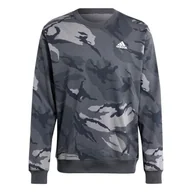 Bluzy męskie - adidas Męska bluza Camo Crew, Dgh Solid Grey, S - miniaturka - grafika 1