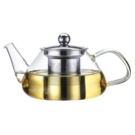 Zaparzacze i kawiarki - Elegancki dzbanek, zaparzacz, czajniczek szklany na gaz 450ml - miniaturka - grafika 1