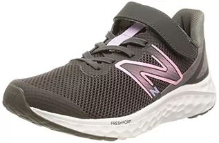 Paski - New Balance Fresh Foam Arishi v4 Bungee koronkowe z haczykiem i pętelką górny pasek trampki, szary, 12 UK - grafika 1